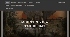 Desktop Screenshot of mountnviewtaxidermy.com