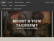 Tablet Screenshot of mountnviewtaxidermy.com